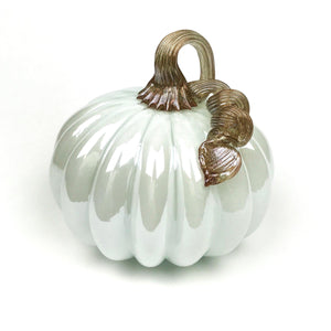 Narrow Ridge Glass Pumpkin