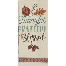 “Grateful” Autumn Kitchen Towel