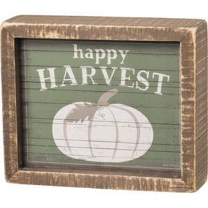 “Happy Harvest” Box Sign