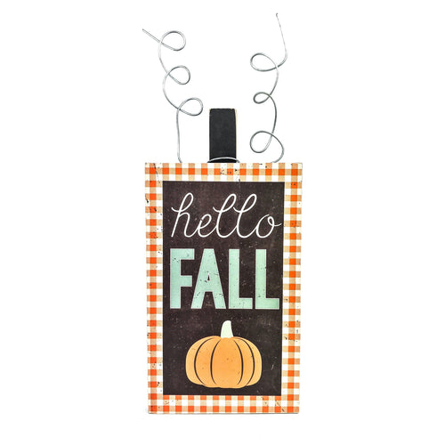 “Hello Fall” Distressed Box Sign