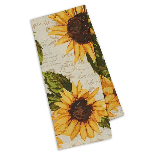 Rustic Sunflowers Kitchen Towel