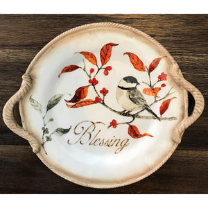 “Blessing” Bird Platter