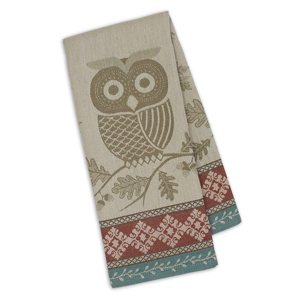 Perched Owl Kitchen Towel