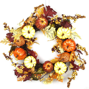 Autumn Pumpkin Wreath