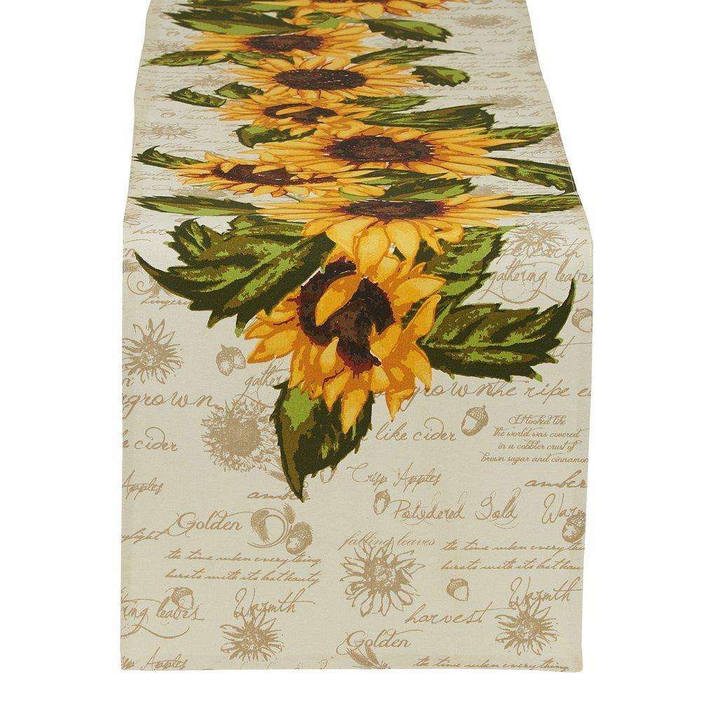 Rustic Sunflowers Table Runner