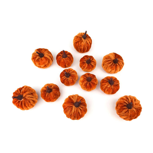 Bag Of Velvet Pumpkins