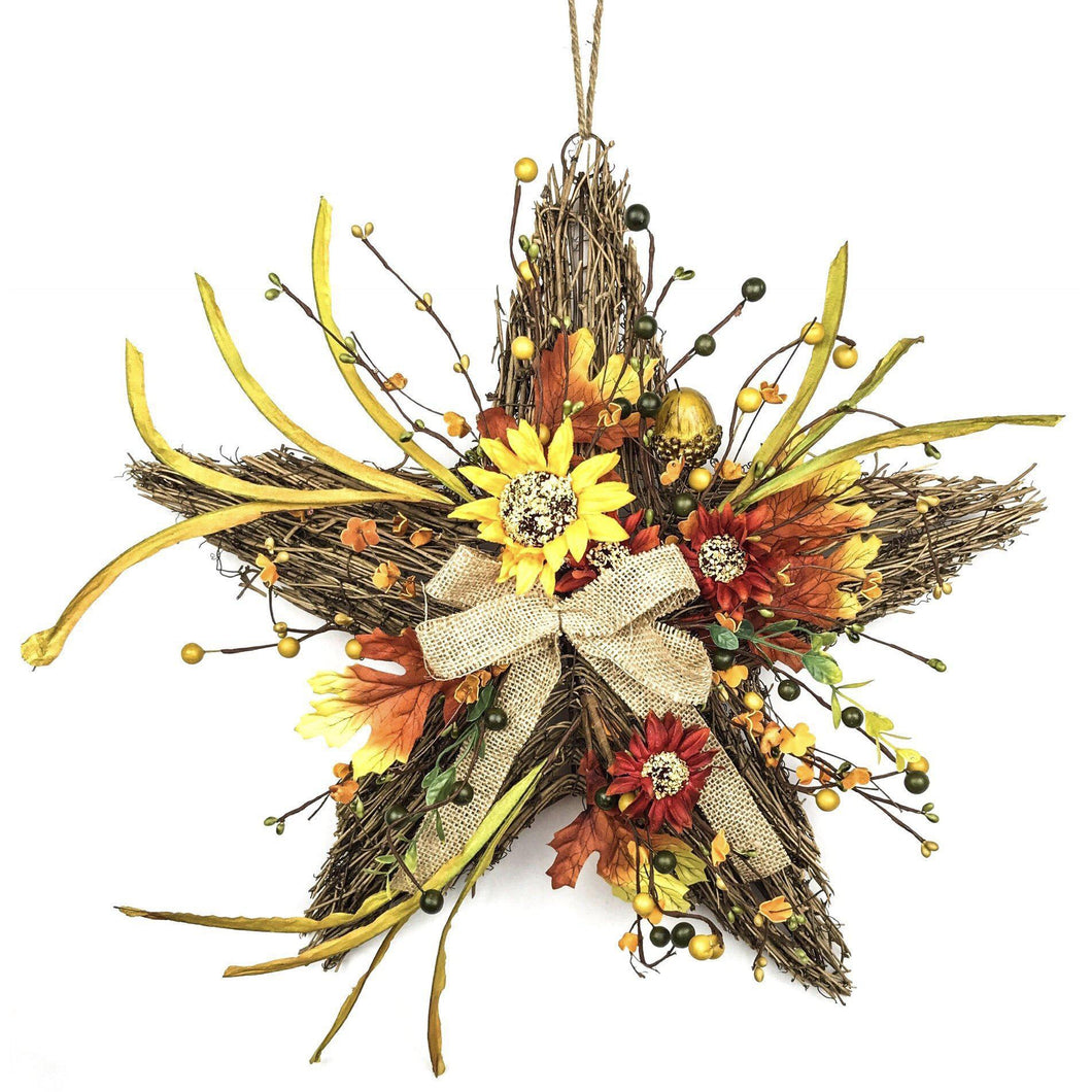 Natural Twig Star Wreath