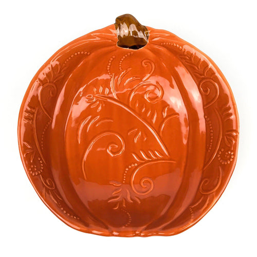 Ceramic Swirl Pumpkin Bowl