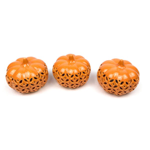 Ceramic Light Up Pumpkin Set