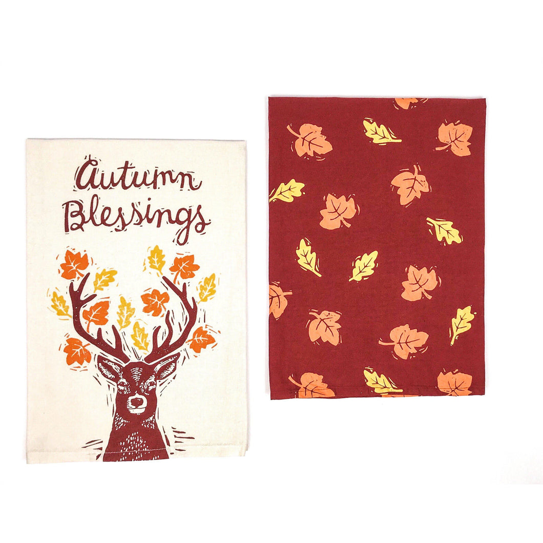 “Autumn Blessings” Kitchen Towel Set