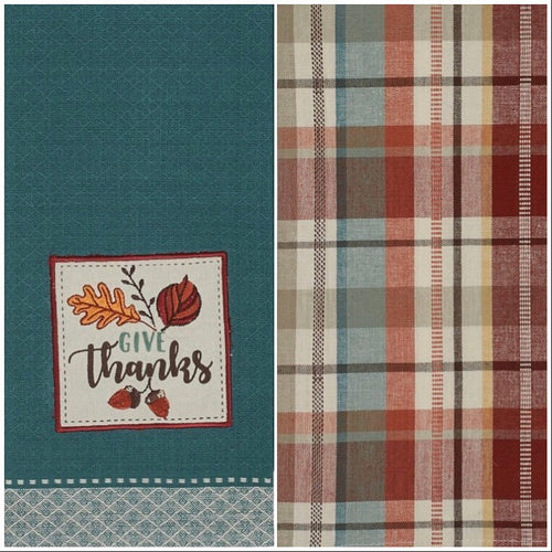 “Give Thanks” Kitchen Towel Set